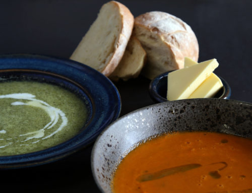 Carrot Soup with Seaweed Cream